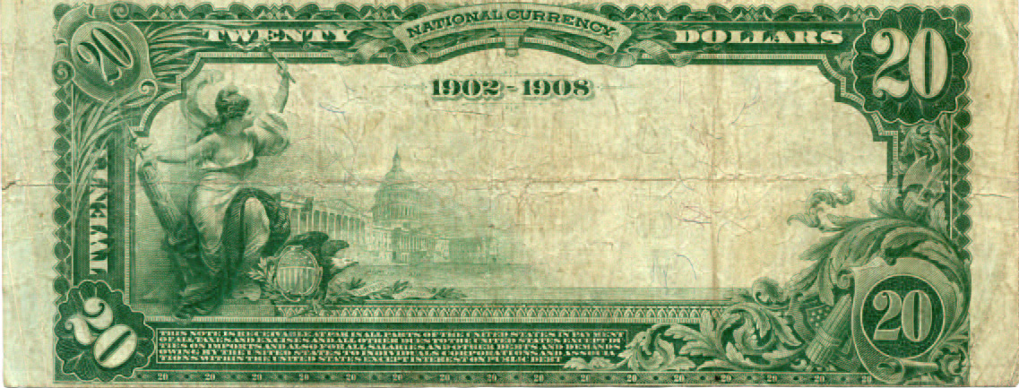 $20 Citizens NB Ch9176 1902 DB back